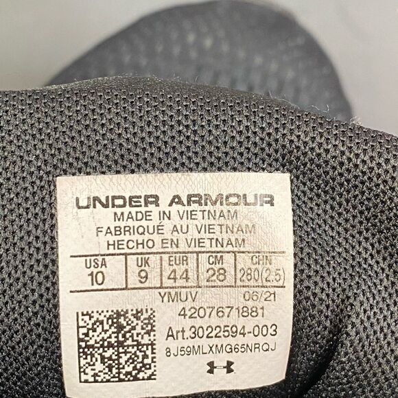 Under Armour Charged Pursuit 2 Running Shoes mens size 10 - Picture 8 of 8